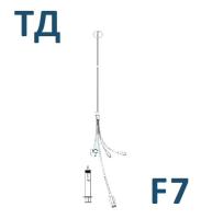 Катетер баллонный Кородин ТД F7 4 канала ПУР S-tip - 1 шт/уп