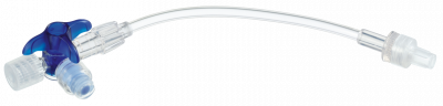 Кран 3-ходовой Дискофикс С с Сэйффлоу 360° синий линия 50 см купить оптом в Ульяновске
