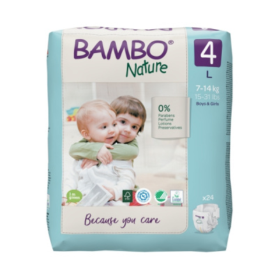 Эко-подгузники Bambo Nature 3 (4-8 кг), 52 шт купить оптом в Ульяновске