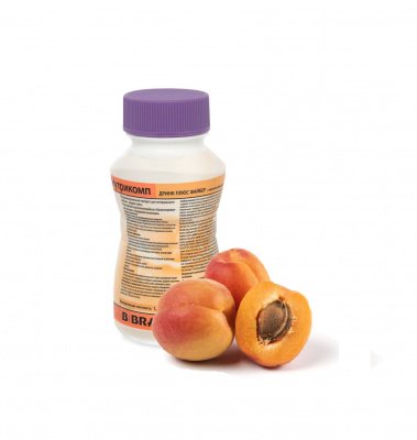 Нутрикомп Дринк Плюс Файбер с персиково-абрикосовым вкусом 200 мл. в пластиковой бутылке купить оптом в Ульяновске