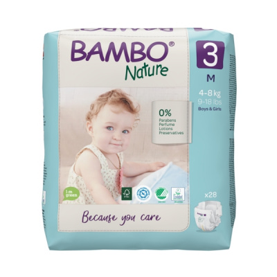 Эко-подгузники Bambo Nature 3 (4-8 кг), 28 шт купить оптом в Ульяновске